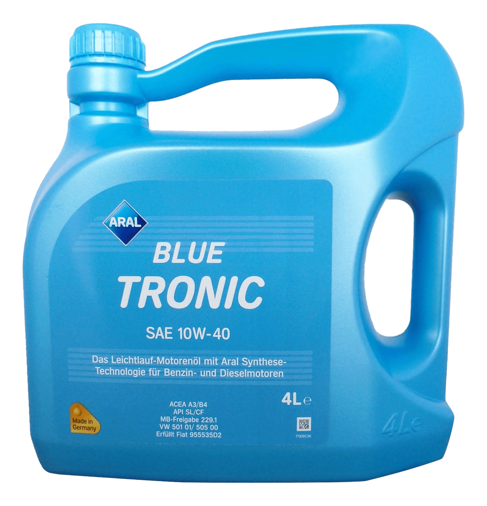 Моторное масло Aral BlueTronic 10W-40, 4л